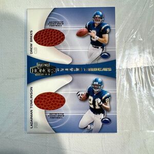 2001 PLAYOFF HONORS ROOKIE TANDEMS DREW BREES, L. TOMLINSON mint